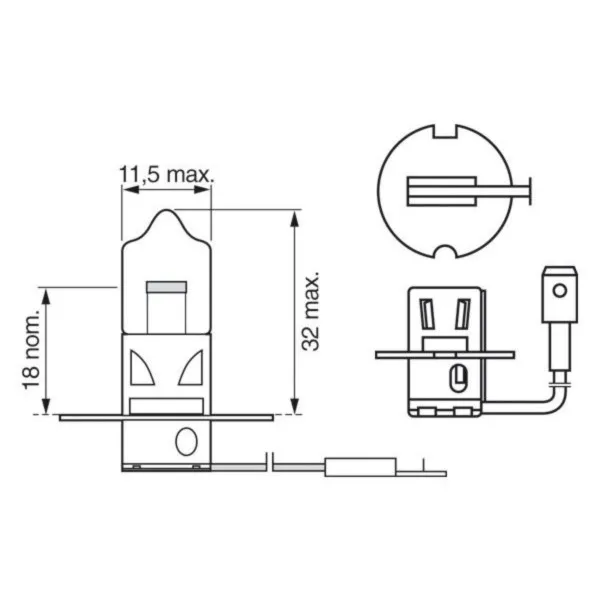 SIJ 12V 55W H3 1987302802 (  ) BOSCH 