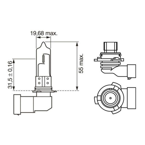 SIJ 12V 55W HB4 1987302808 (  ) ECO  BOSCH 