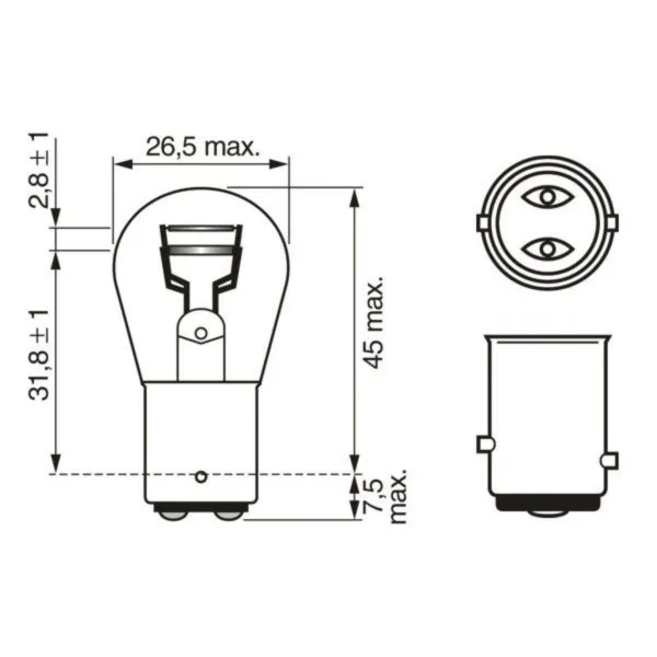 SIJ 12V 21/5W 1987302814 (  ) BOSCH 