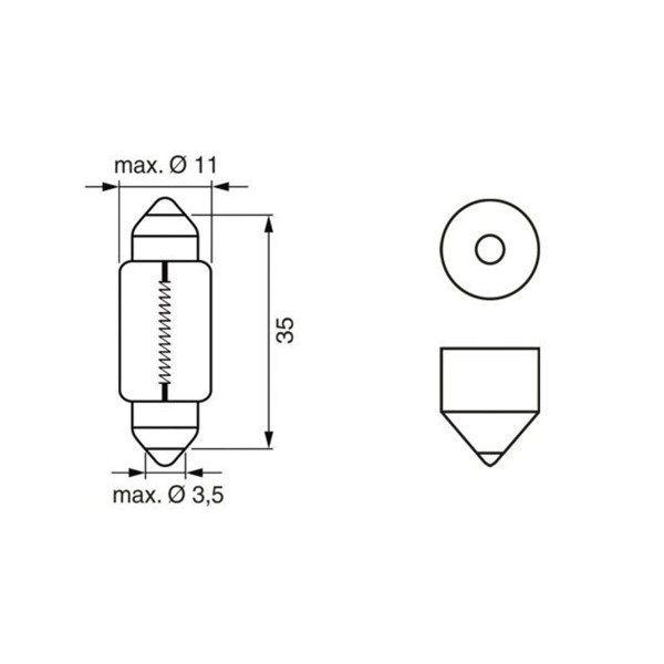 SIJ 12V C5W SULFID 1987302211 (  ) PURE LIGHT BOSCH 