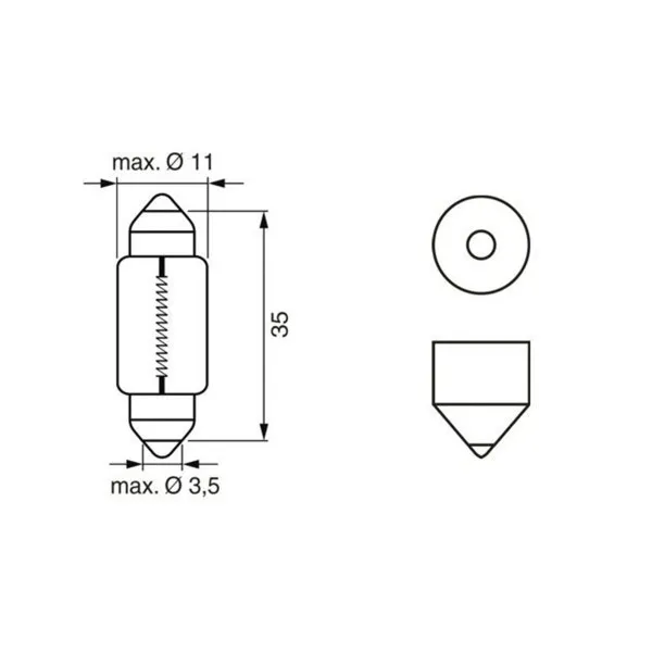 SIJ 12V C5W SULFID 1987302211 (  ) PURE LIGHT BOSCH 