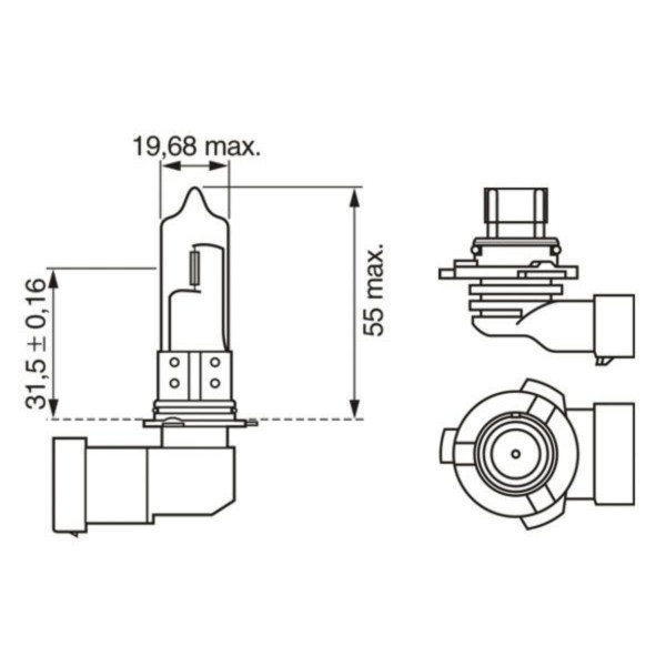 SIJ 12V HB3 1987302152 (  ) PURE LIGHT BOSCH 