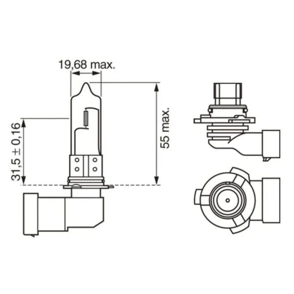 SIJ 12V HB3 1987302152 (  ) PURE LIGHT BOSCH 