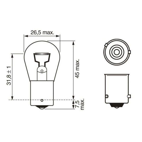 SIJ 12V 21W 1987302213 ZUTA (  ) PURE LIGHT BOSCH 