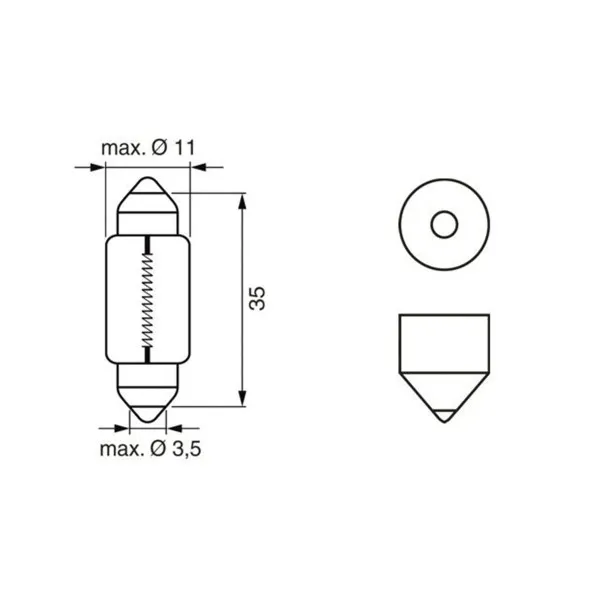 SIJ 12V C5W SULFID 1987301060 (  ) LONG LIFE X2 BOSCH 