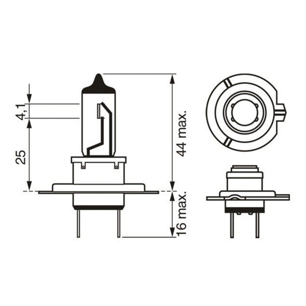 SIJ 12V 55W H7 1987302804 ( 48328 32008  ) ECO BOSCH 