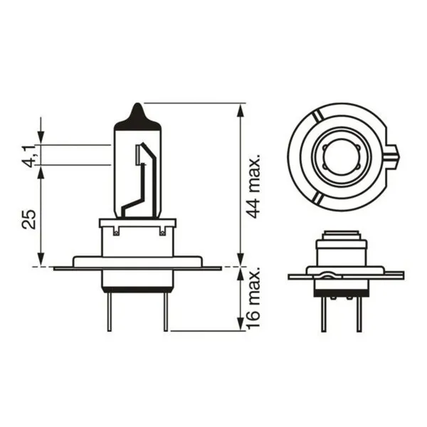 SIJ 12V 55W H7 1987302804 ( 48328 32008  ) ECO BOSCH 