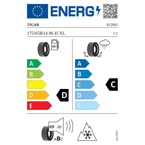 TIGAR 175/65X14 86H XL TL ALL SEASON EC69 