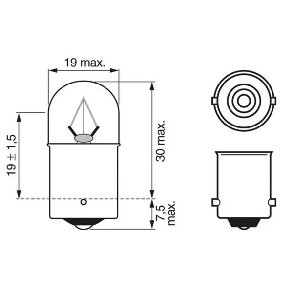 SIJAL 24/ R5W 24 1987302510 ( ) BOSCH 