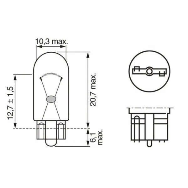 SIJAL 12V 5W WY5W ECO 1987302820 ( ) BOSCH 