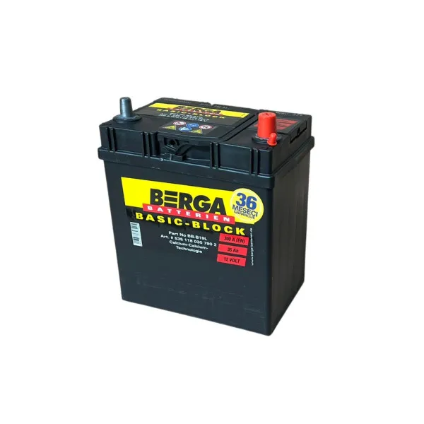 AKUM BERGA BASIC BLOCK  12V35AH D+ ASIA BB-B19L ( A14 ) 