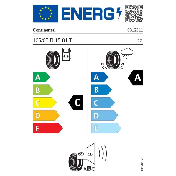 CONTI 165/65X15 81T ULTRA CONTACT CA69 