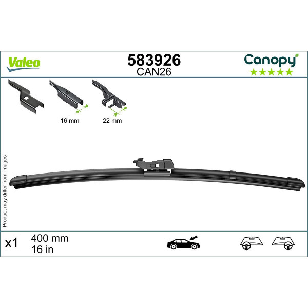 MET 583926 FLAT CAN26 CANOPY VALEO 