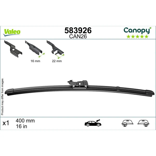 MET 583926 FLAT CAN26 CANOPY VALEO 