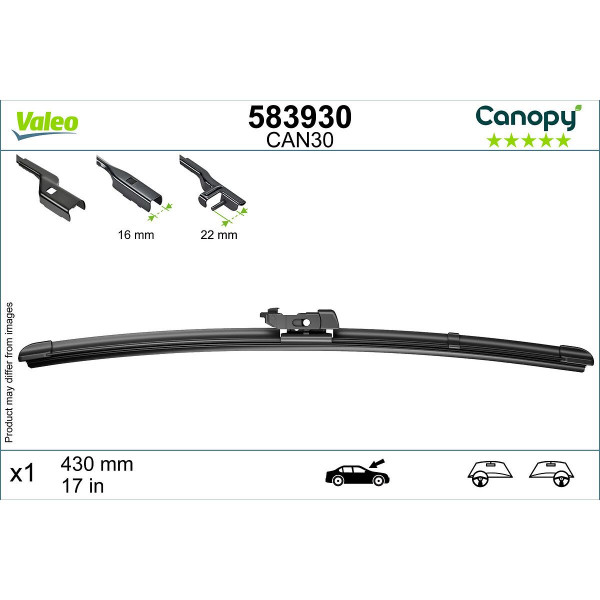 MET 583930 FLAT CAN30 CANOPY VALEO 
