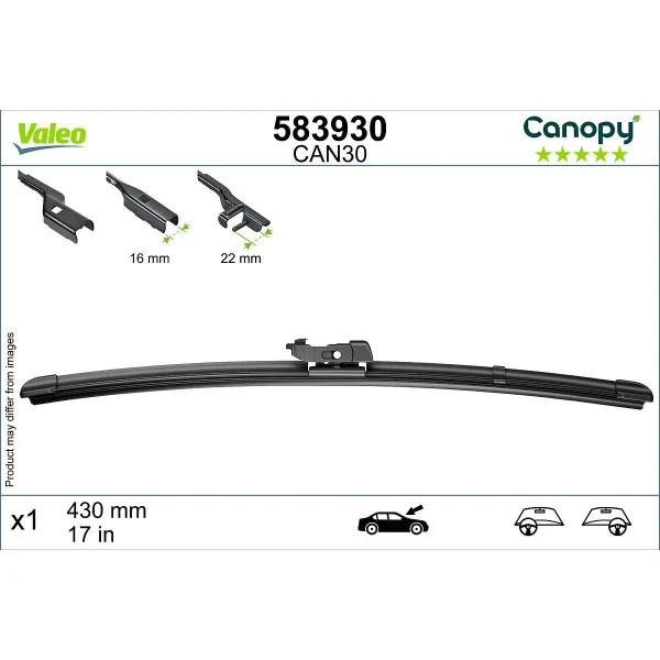 MET 583930 FLAT CAN30 CANOPY VALEO 