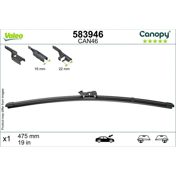 MET 583946 FLAT CAN46 CANOPY VALEO 