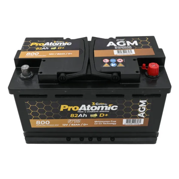 AKUM PROATOMIC AGM START STOP 12V82AH D+ 