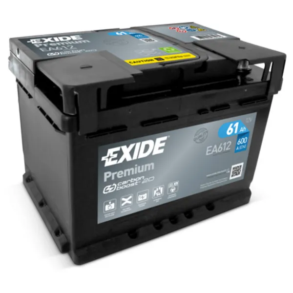 AKUM EXIDE PREMIUM 12V61AH D+ EA612 ( D59 ) 