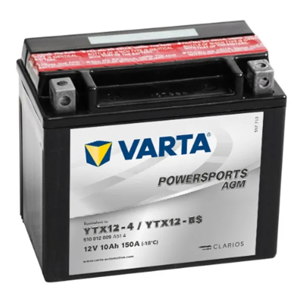 AKUM VARTA MOTO AGM 12V10AH L+ YTX12-BS 