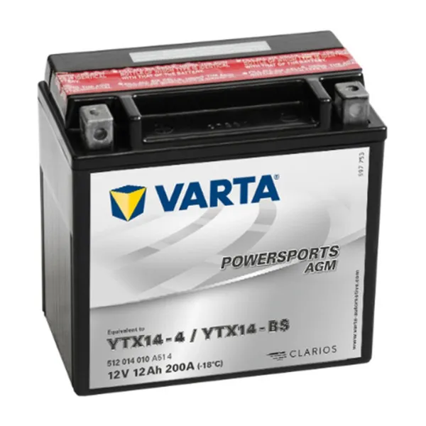 AKUM VARTA MOTO AGM 12V12AH L+ YTX14-BS 