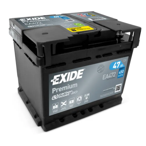 AKUM EXIDE PREMIUM 12V47AH D+ EA472 