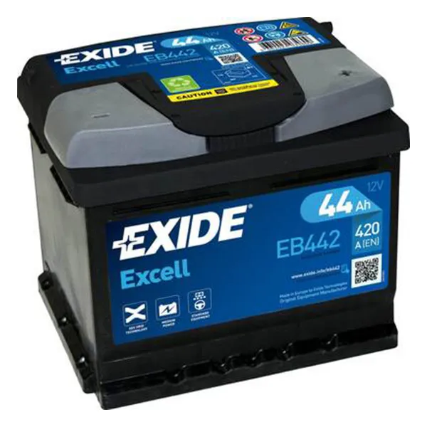 AKUM EXIDE EXCELL 12V44AH D+ NORMAL EB442 ( B18 ) 