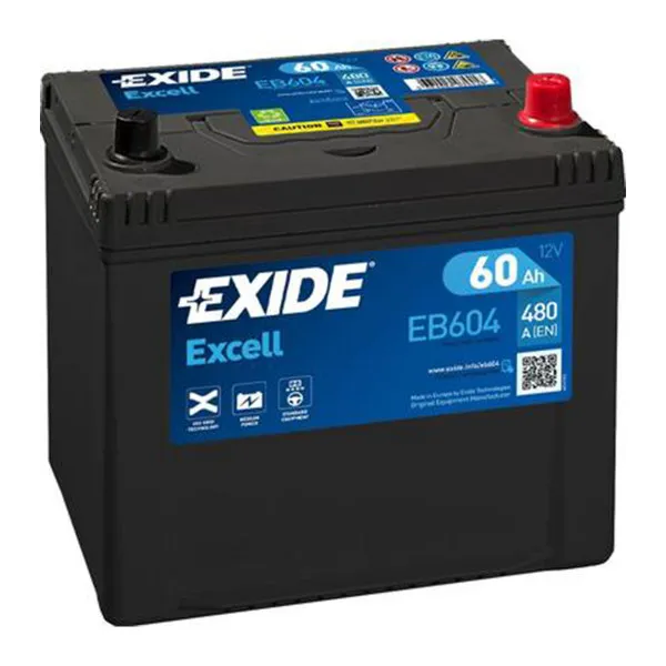 AKUM EXIDE EXCELL 12V60AH D+ ASIA EB604 ( D47 ) 
