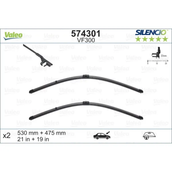 METL VM300 574301 ( 119319 ) VALEO 530/475 VW 