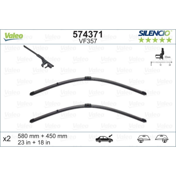 METL VM357 574371 ( 119369 ) VALEO 580/450 159 