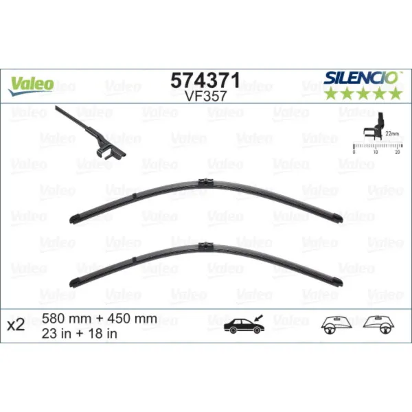 METL VM357 574371 ( 119369 ) VALEO 580/450 159 