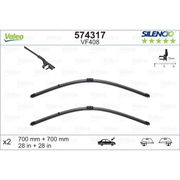 METL VM408 574317 ( 119389 DF-123 ) VALEO 700/700 PEUG407 