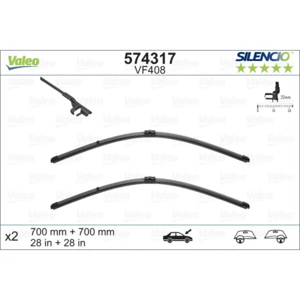 METL VM408 574317 ( 119389 DF-123 ) VALEO 700/700 PEUG407 