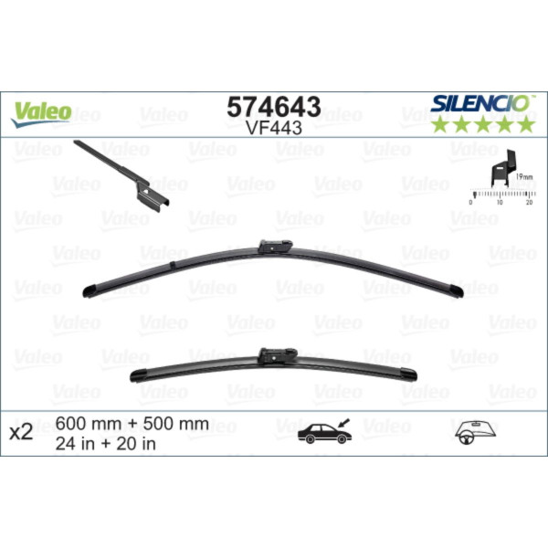 METL VM443 574643 ( 119296 ) VALEO 600/500 AUDI A5 