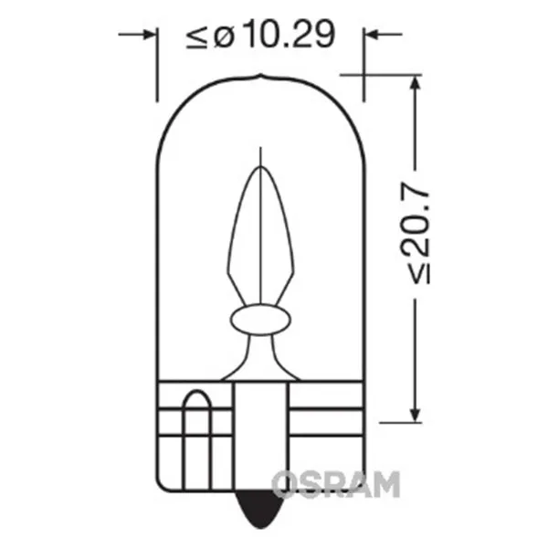 SIJAL 12/ 02W 2820 ( 12/03W 2821 ) 2W W2,1x9,5D OSRAM 