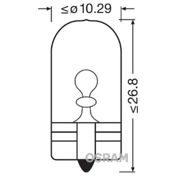 SIJAL 12/ W5W 2825 5W W2,1x9,5D ( 17177 32211 ) OSRAM 