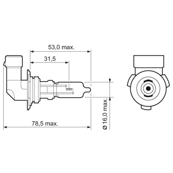 SIJ 12/60W HB3  B.E. 32527 VALEO 32526 