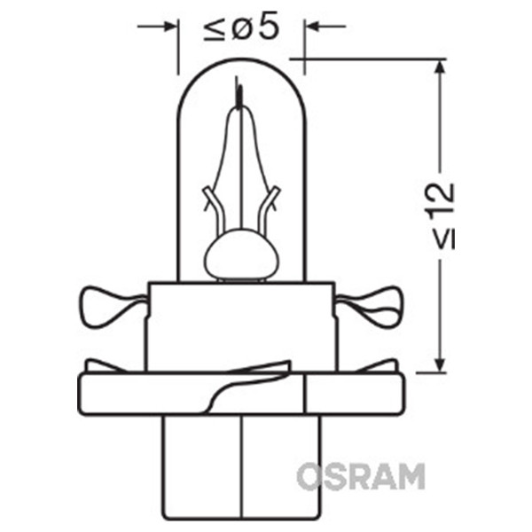 SIJAL 12/ 2W 2352MFX6 BX8,4D ZELENA FAS OSRAM 