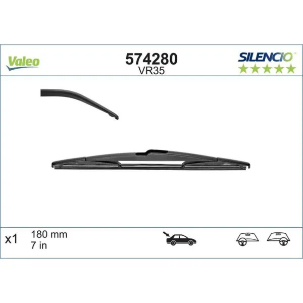 METL VM35 574280 VALEO ZAD. 180 MM C4 CUPE 