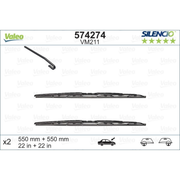 METL VM211 574274 ( 116342 ) VALEO 550/550 MM 