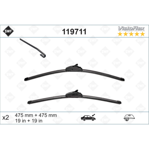 METL 119711 ( VM222 574292 ) SWF 475/475 VW POLO 3 