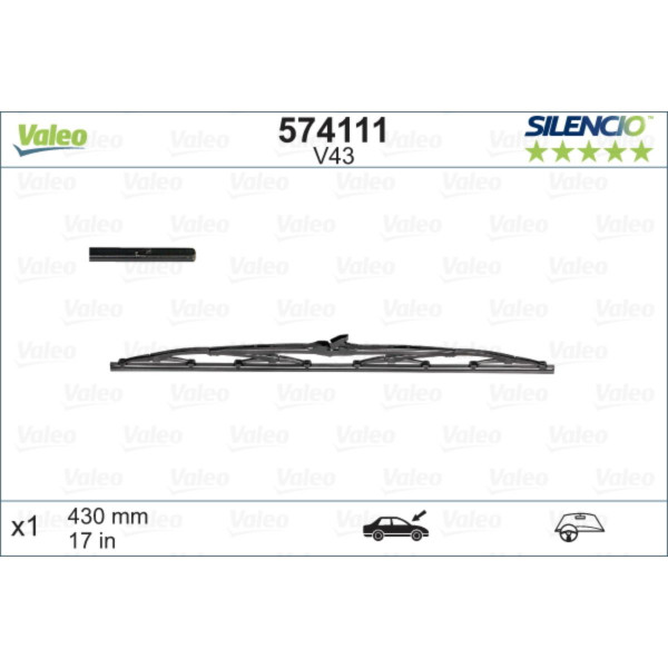 METL V43 574111 ( 116107 ) VALEO 430 MM 