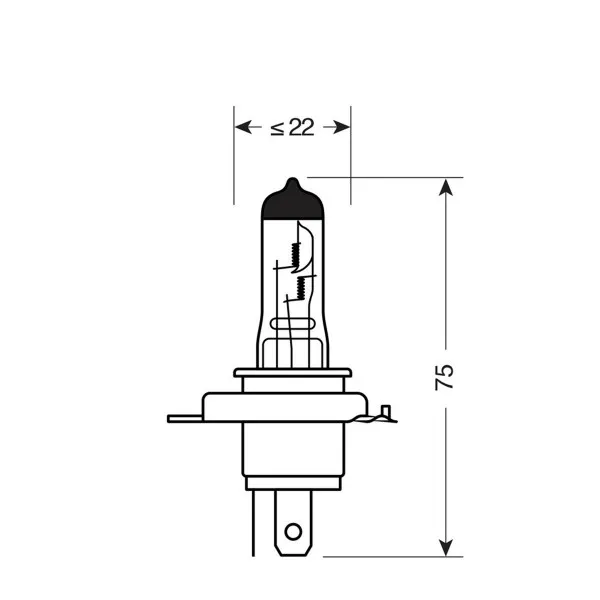 SIJ 58170 12V H4 XENON 60/55W PAR 