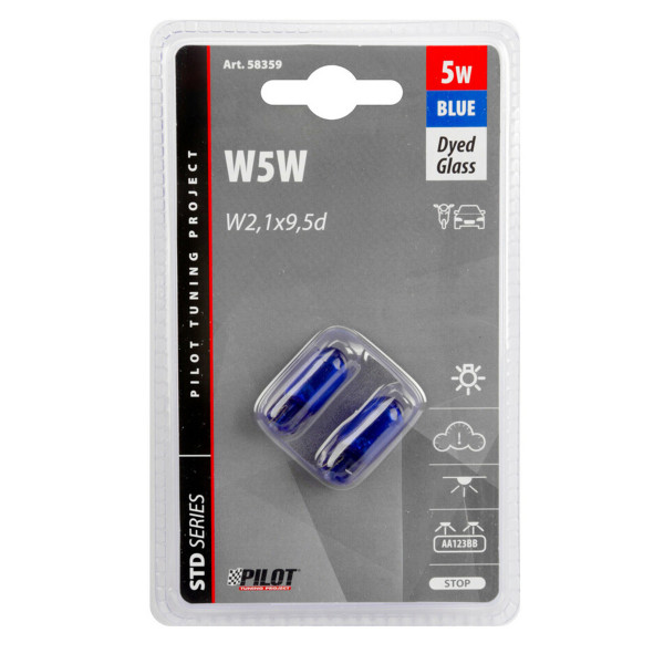 SIJ 58359 12V5W T10 UBOD PLAVA PAR 