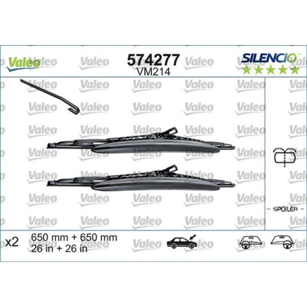 METL VM214 574277 (116352) S650/650 VALEO SILENCIO 