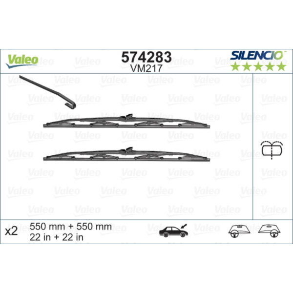 METL VM217 574283 550/550 VALEO SILENCIO 