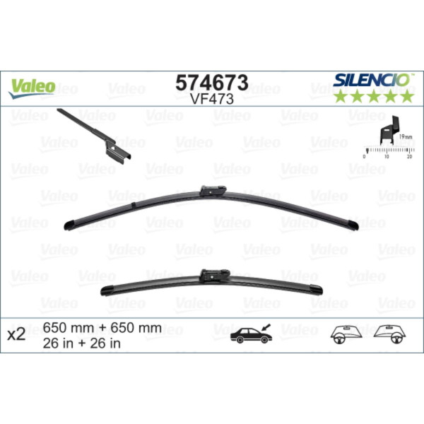 METL VM473 574673 650/650 VALEO SILENCIO 