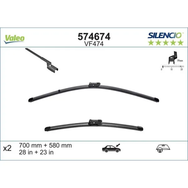 METL VM474 574674 700/580 VALEO SILENCIO 