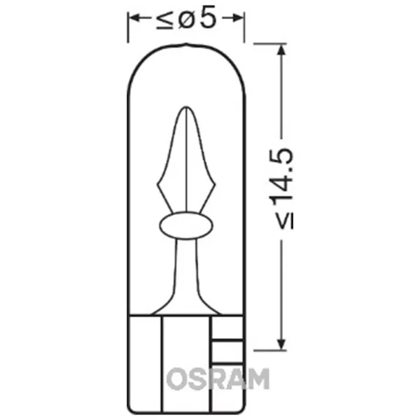 SIJAL 24V/ W1,2W 2741 1.2W W2x4,6D OSRAM 