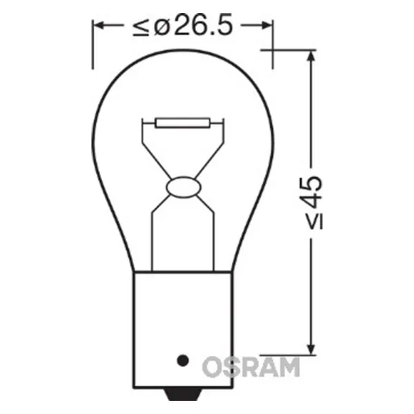 SIJAL 24/ P21W 7511 21W BA15S OSRAM 